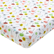 Organic Muslin Cotton Fitted Crib Sheet - Dandelion