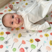 Organic Muslin Cotton Fitted Crib Sheet - Dandelion
