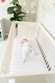 Ultra Soft Waterproof Bamboo Crib Mattress Protector Pad by Margaux & May