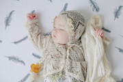Organic Swaddle Blankets - Grey Feather & Dandelion