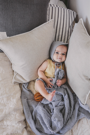 Gray Stripe Swaddle Blanket