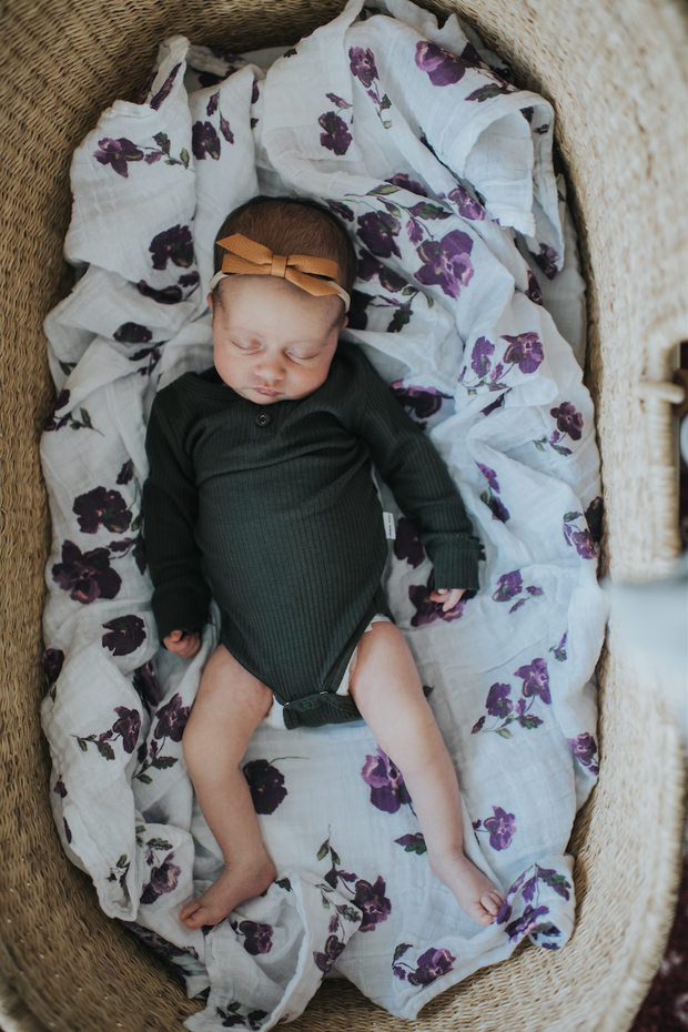 Purple muslin swaddle blankets online