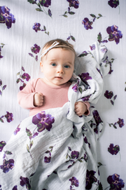 Purple muslin swaddle blankets online