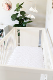 Ultra Soft Waterproof Bamboo Crib Mattress Protector Pad by Margaux & May