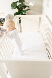 Ultra Soft Waterproof Bamboo Crib Mattress Protector Pad by Margaux & May