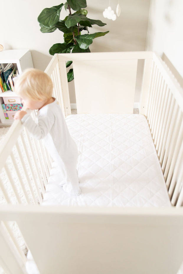 Ultra Soft Waterproof Bamboo Crib Mattress Protector Pad by Margaux & May