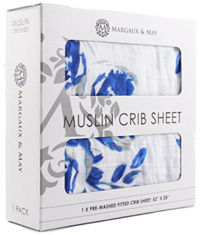 muslin cotton crib sheet packaging 