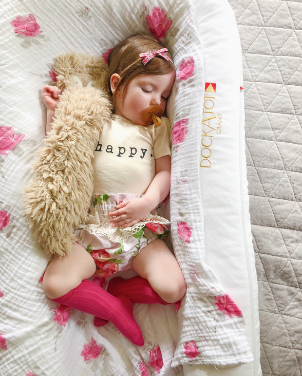 Muslin Swaddle Blankets - Pink & Purple Flowers